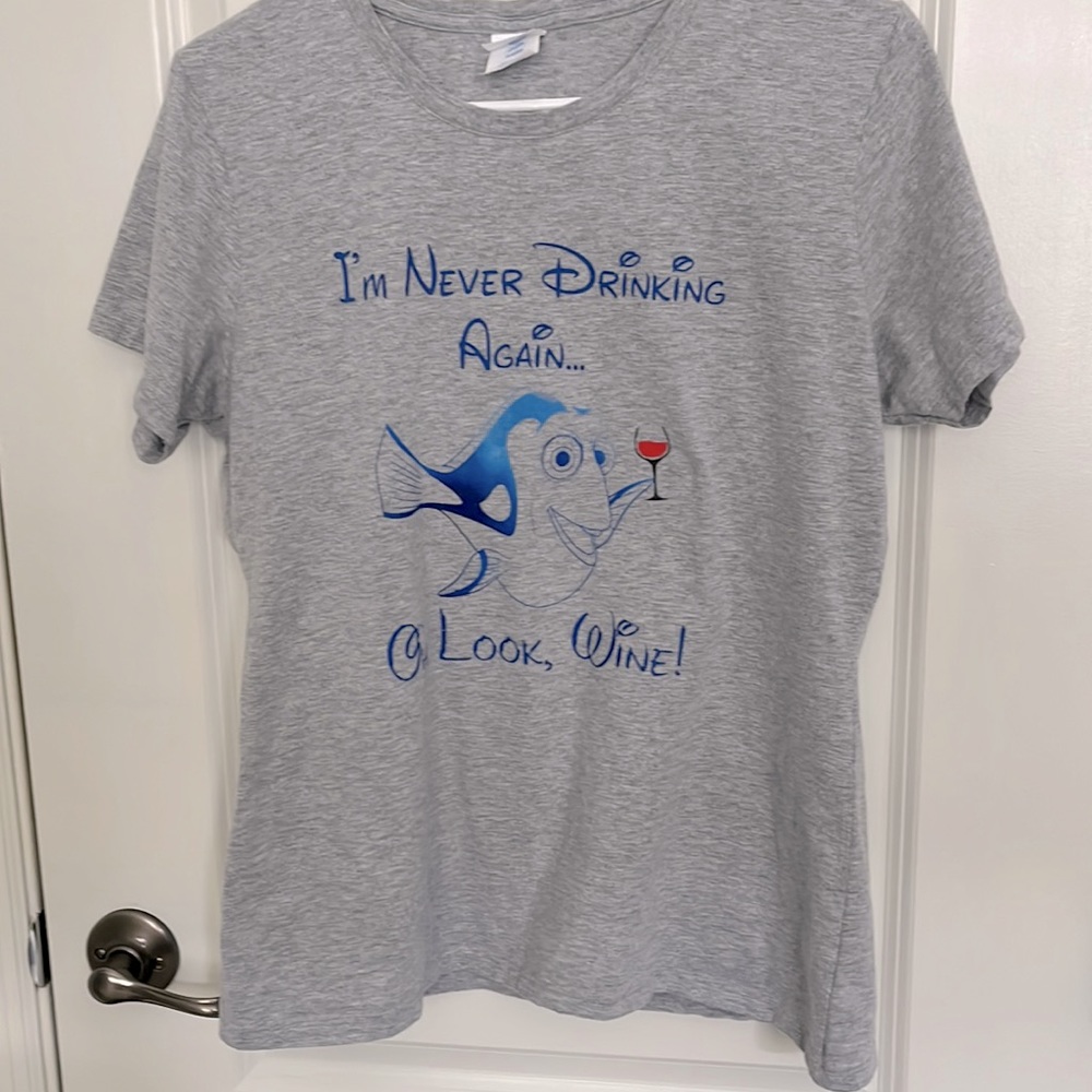 Cute Dory Shirt, I'm Never Drinking Again Oh Look Wine T-shirt